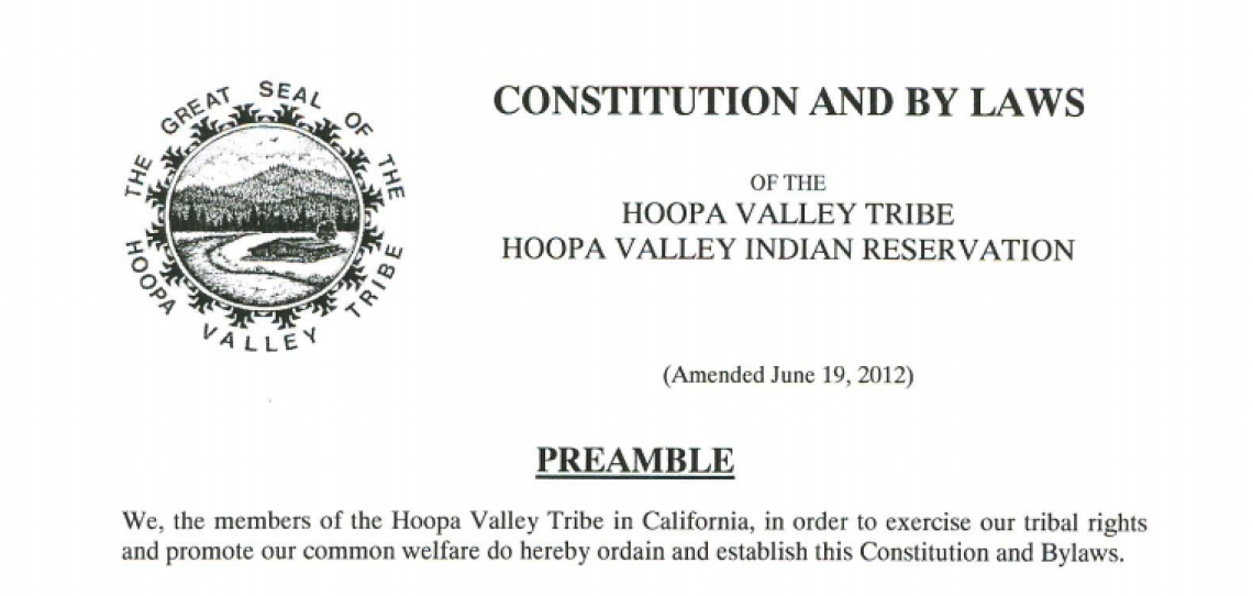 Hoopa Valley Tribe: Recall, Removal, & Vacancies Excerpt