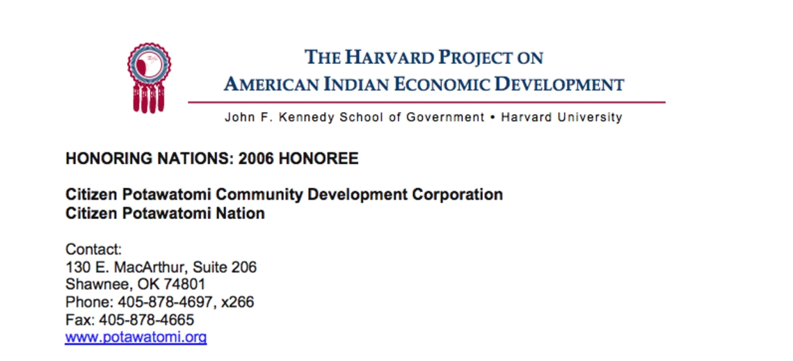 Citizen Potawatomi Community Development Corporation