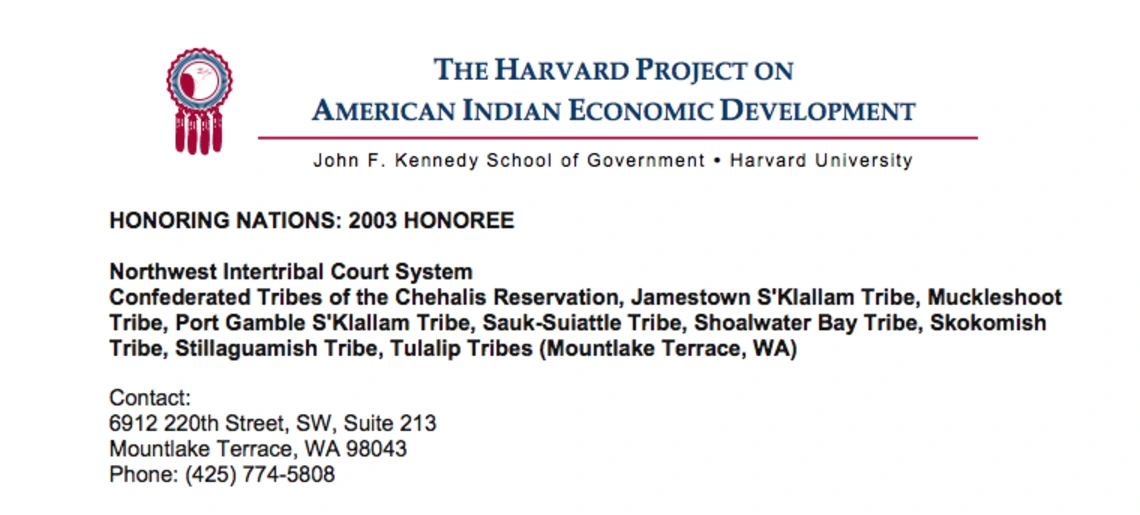 Northwest Intertribal Court System
