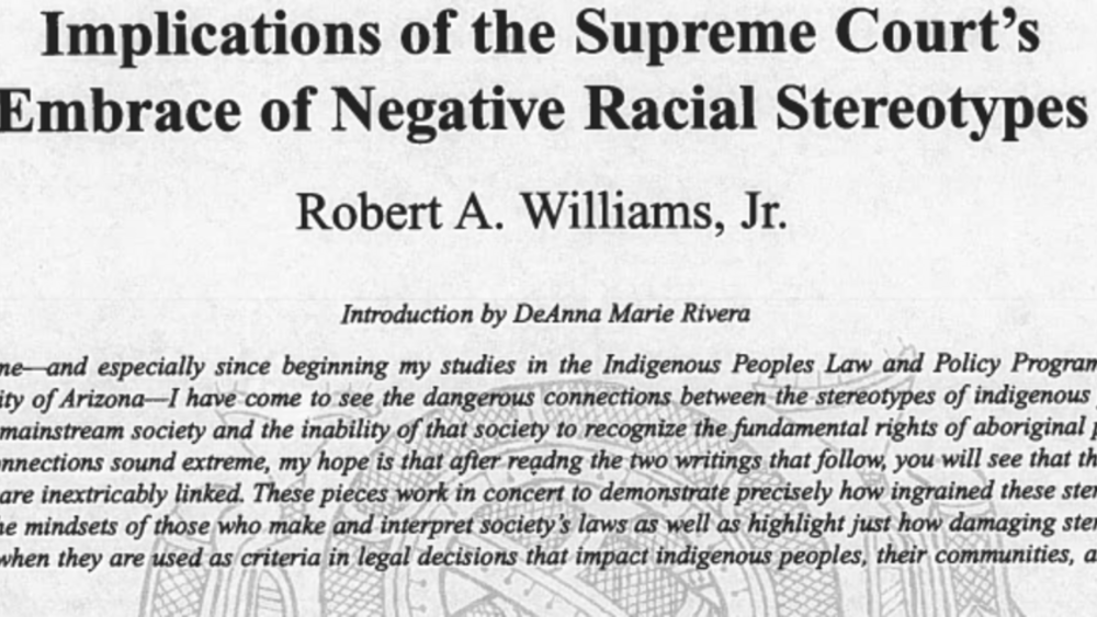 Implications of the Supreme Court's Embrace of Negative Stereotypes