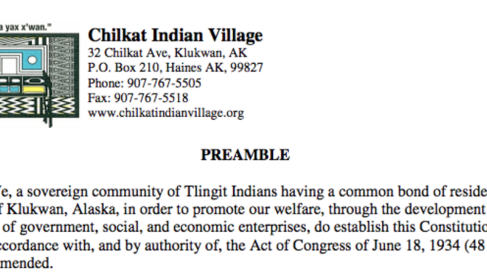 Chilkat Indian Village: Citizenship Excerpt Chilkat Indian Village: Citizenship Excerpt