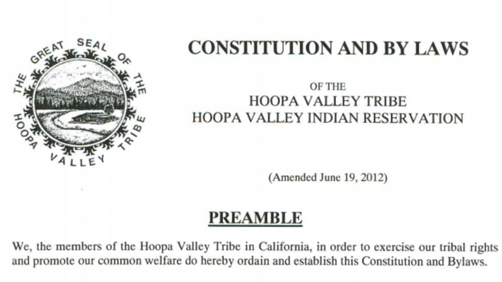 Hoopa Valley Tribe: Recall, Removal, & Vacancies Excerpt Hoopa Valley Tribe: Recall, Removal, & Vacancies Excerpt