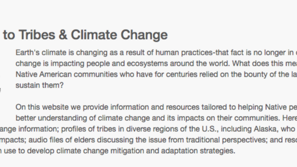 Mescalero Apache Tribe: Innovative approaches to climate change adaptation Mescalero Apache Tribe: Innovative approaches to climate change adaptation