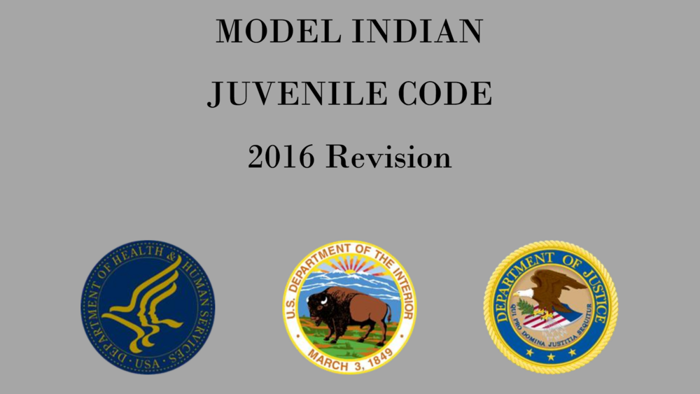 Model Indian Juvenile Justice Code Model Indian Juvenile Justice Code