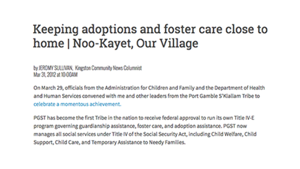 Keeping adoptions and foster care close to home Keeping adoptions and foster care close to home