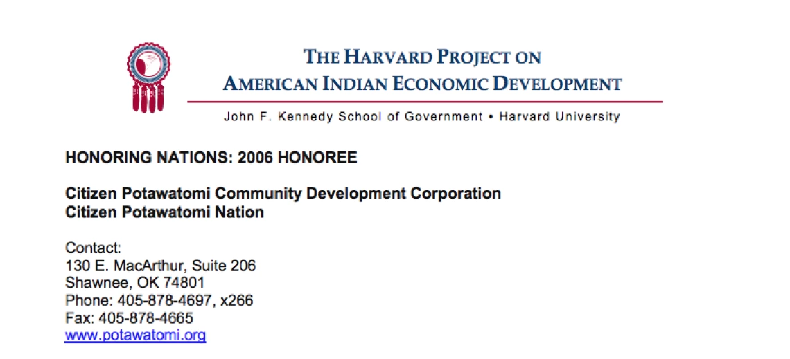 Citizen Potawatomi Community Development Corporation
