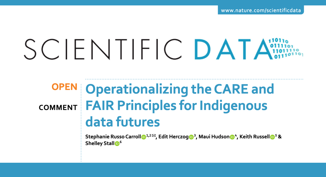 Operationalizing the CARE and FAIR Principles for Indigenous data futures