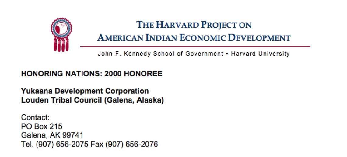 Yukaana Development Corporation (Louden Tribal Council)