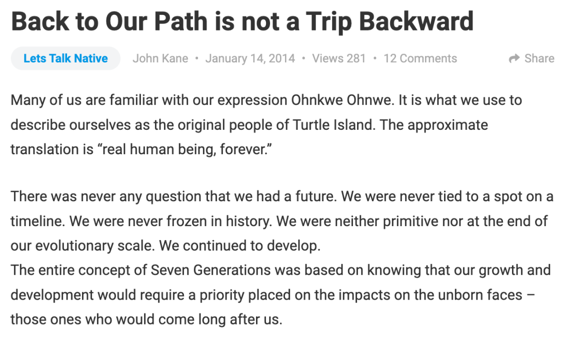 Back to Our Path is Not a Trip Backward