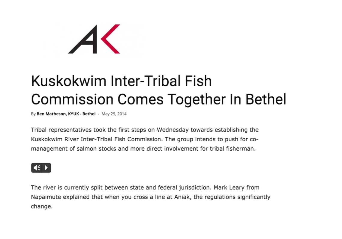 Kuskokwim Inter-Tribal Fish Commission Comes Together In Bethel