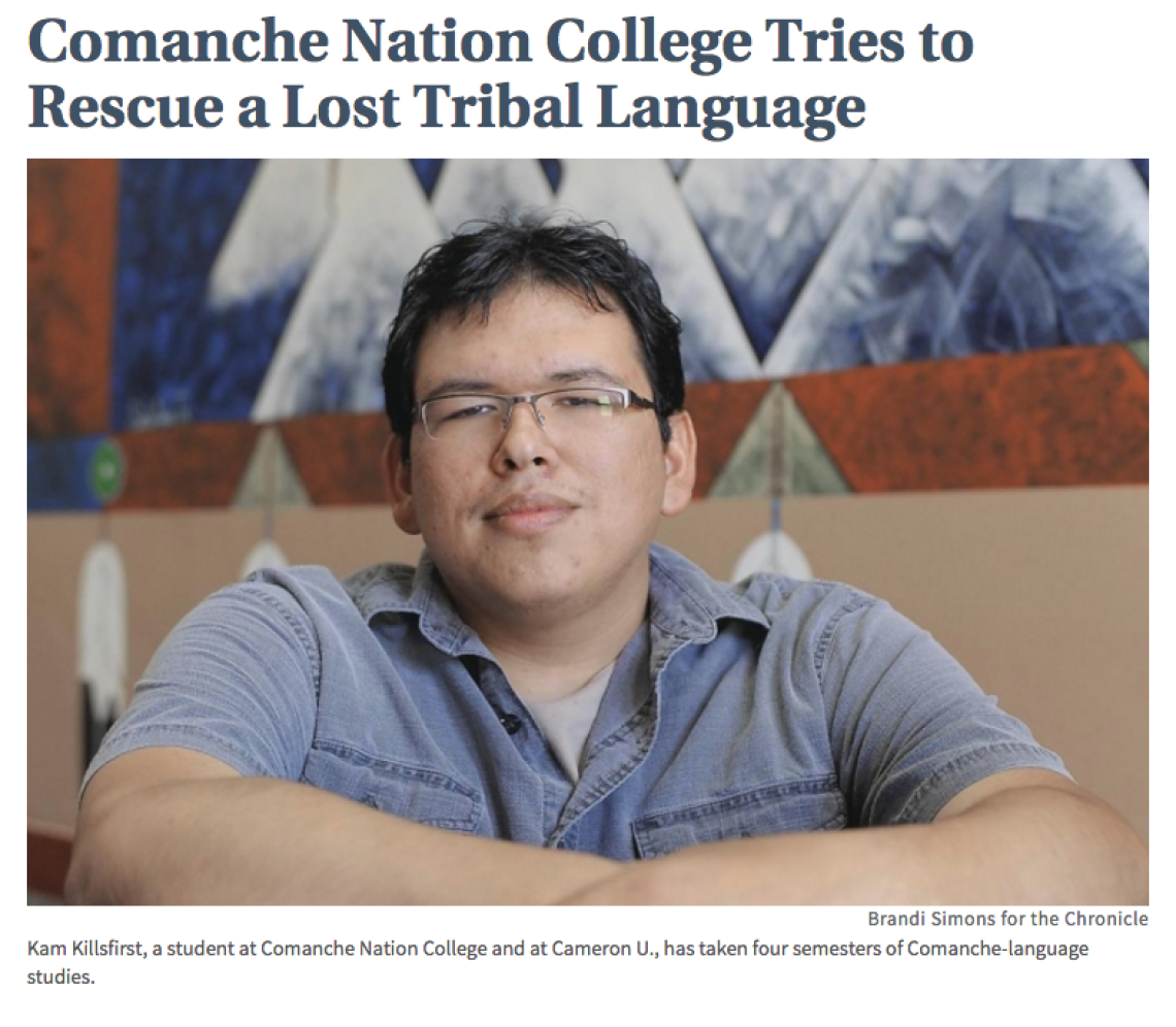 Comanche Nation College Tries to Rescue a Lost Tribal Language
