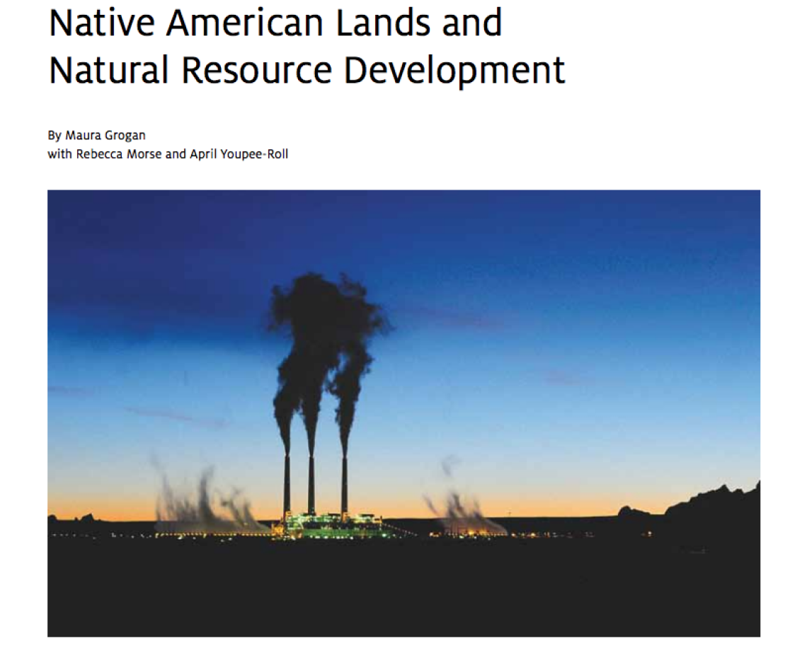 Native American Lands and Natural Resource Development