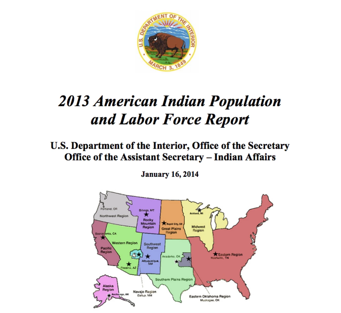 2013 American Indian Population and Labor Force Report