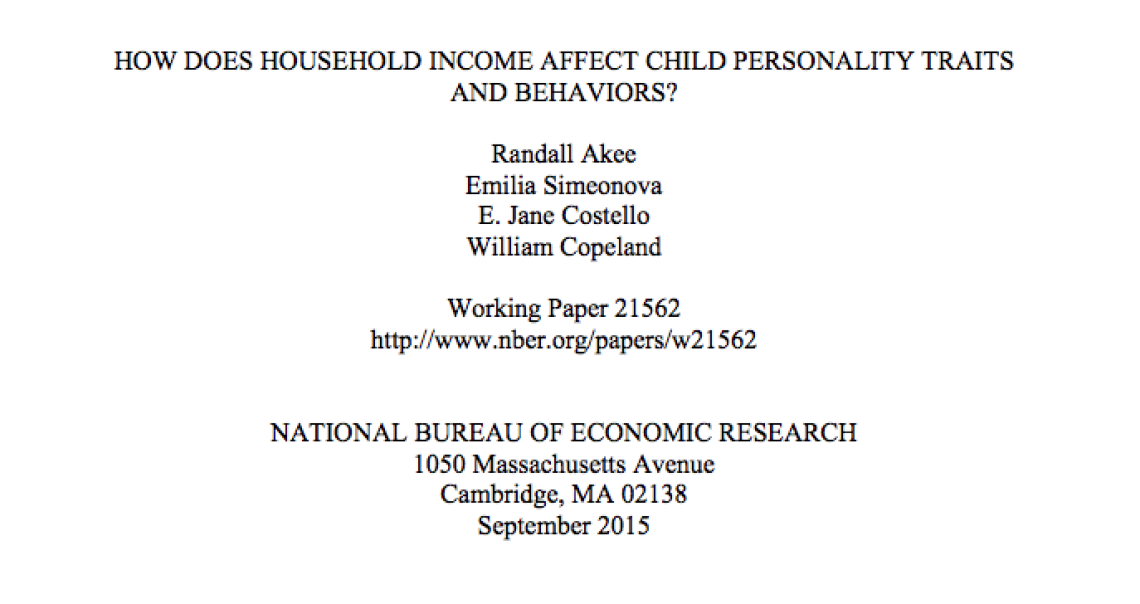How Does Household Income Affect Child Personality Traits and Behaviors?How Does Household Income Affect Child Personality Traits and Behaviors