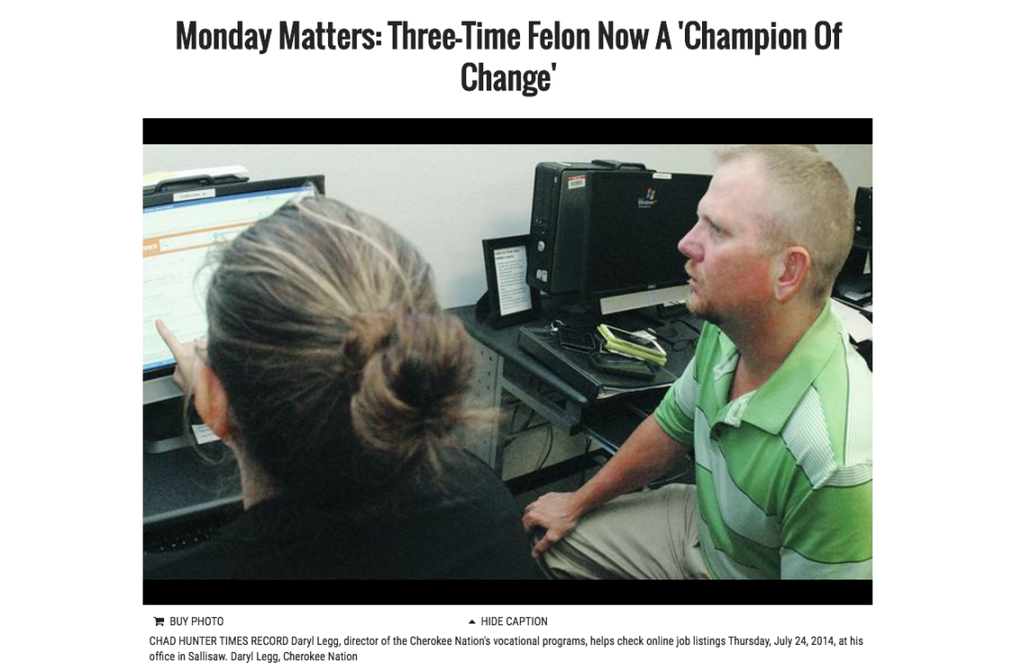Three-Time Felon Now A 'Champion Of Change'