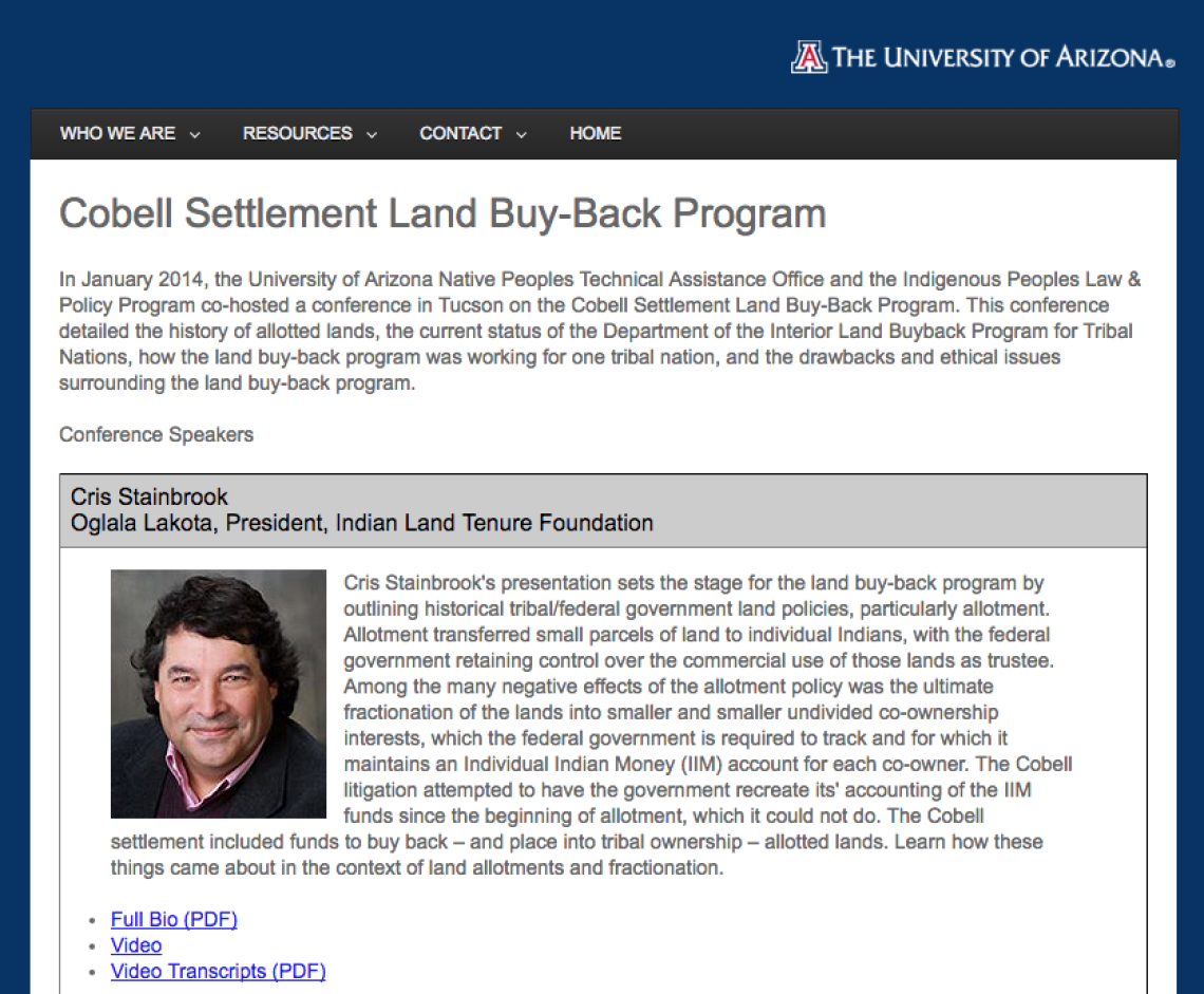 Cobell Settlement Land Buy-Back Program