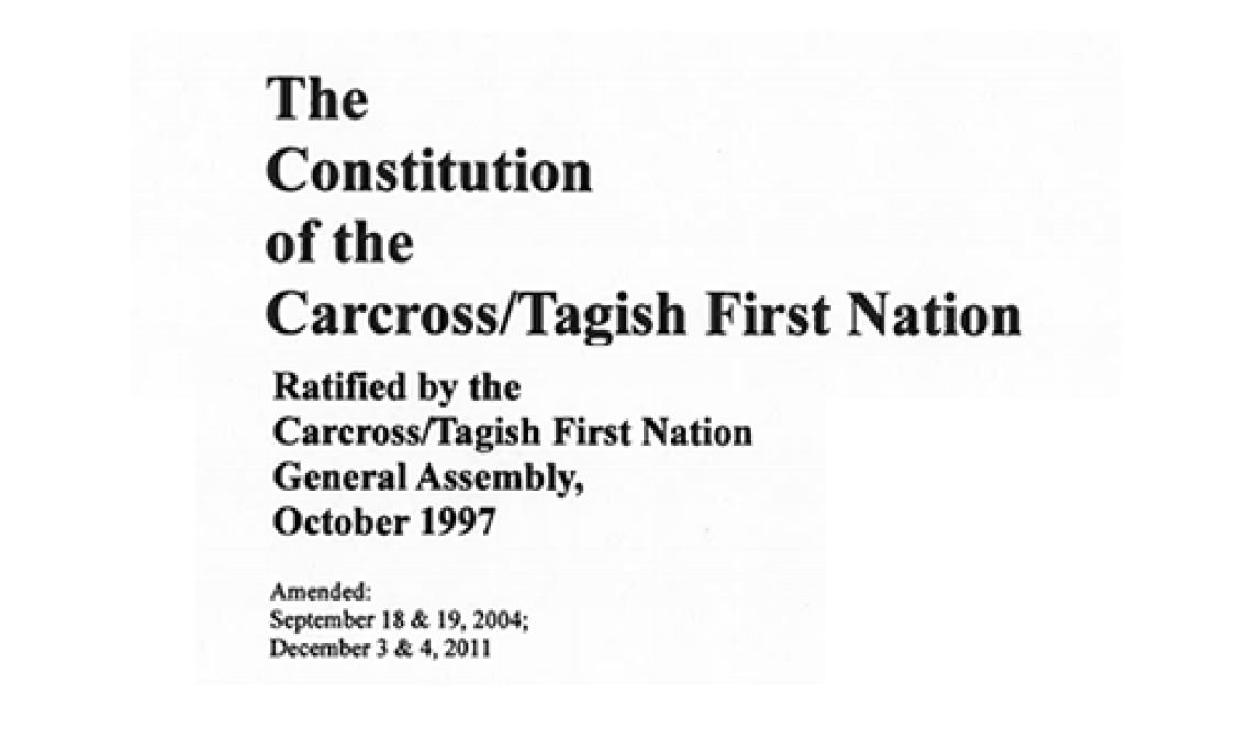 The Constitution of the Carcross/Tagish First Nation: Preamble Excerpt 