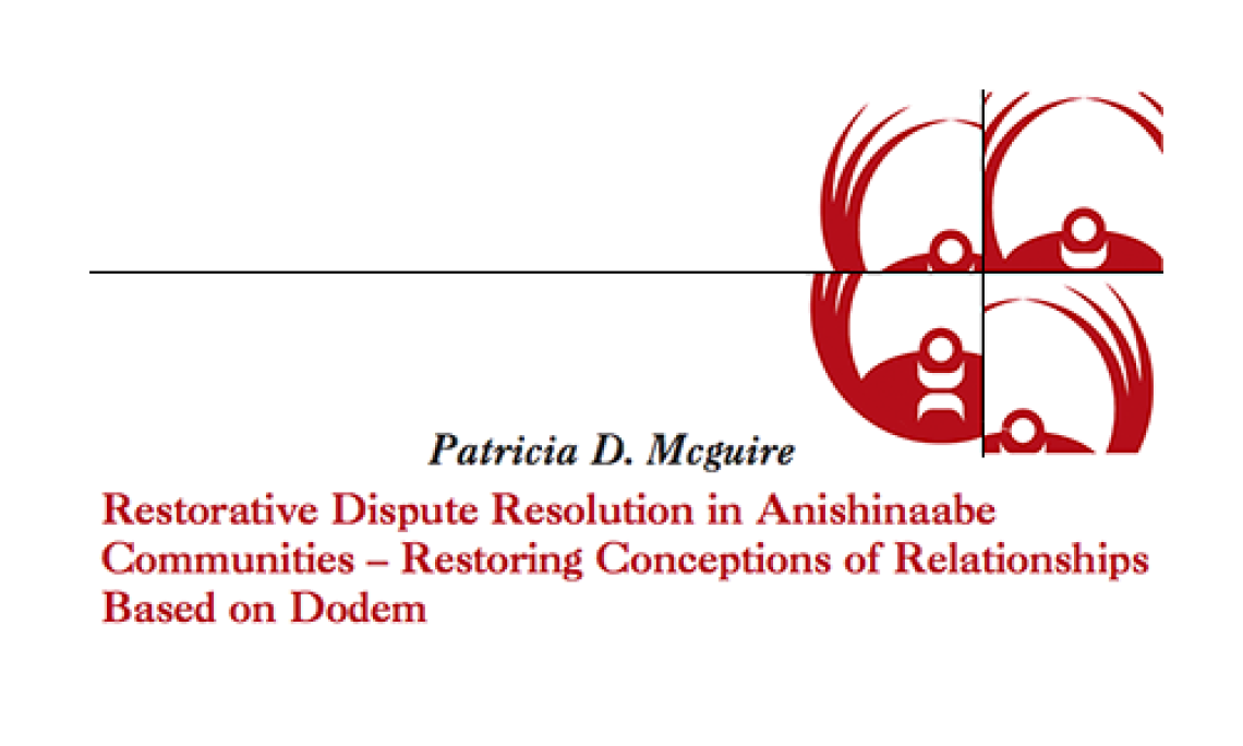 Restorative Dispute Resolution In Anishinaabe Communities - Restoring Conceptions of Relationships Based on Dodem