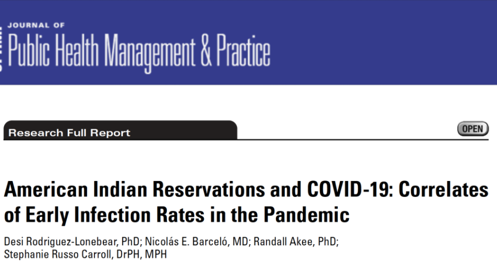 American Indian Reservations and COVID-19 Correlates of Early Infection Rates in the Pandemic