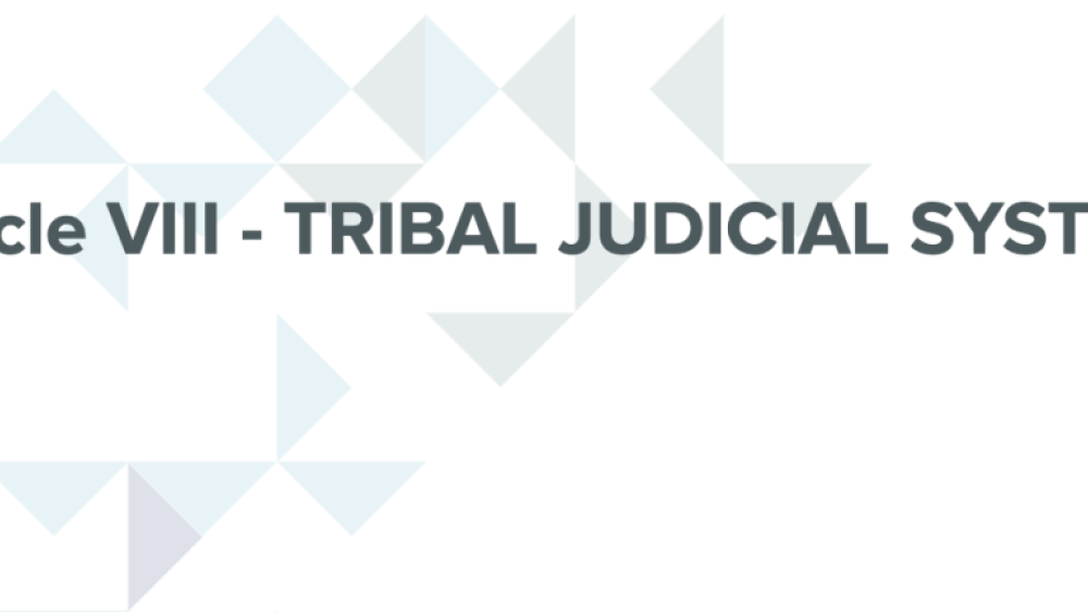 Ione Band of Miwok Indians: Judiciary Functions/Dispute Resolution Excerpt
