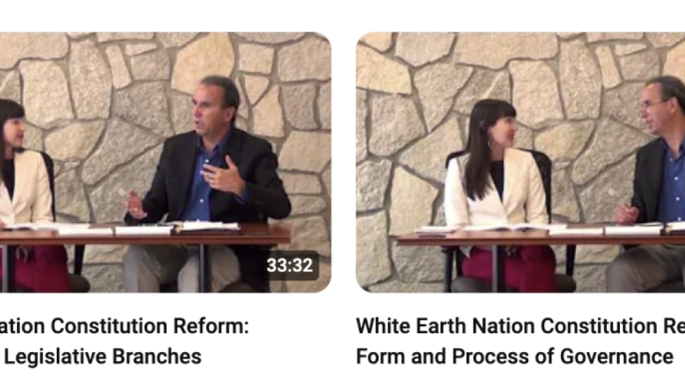 Videos: White Earth Nation Constitutional Reform