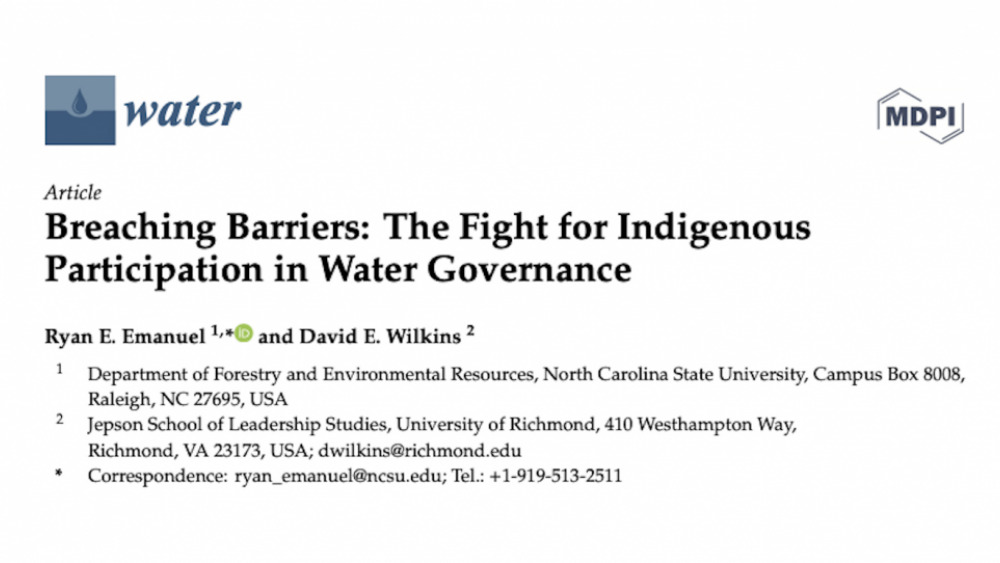 Breaching Barriers: The Fight for Indigenous Participation in Water Governance