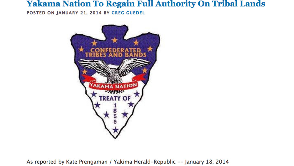 Yakama Nation To Regain Full Authority On Tribal Lands