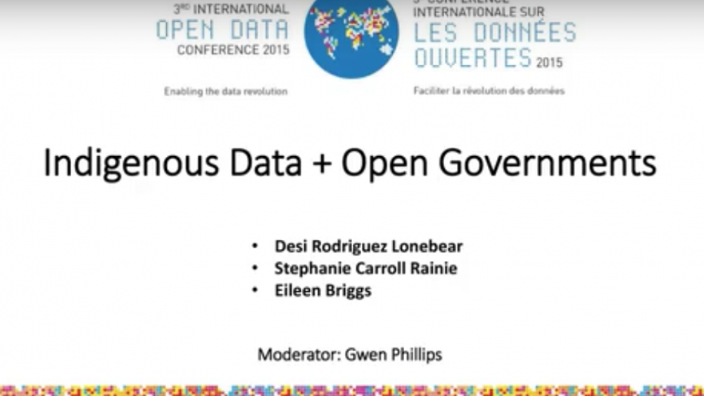 Issues In Open Data: Indigenous Data Sovereignty | NNI Database