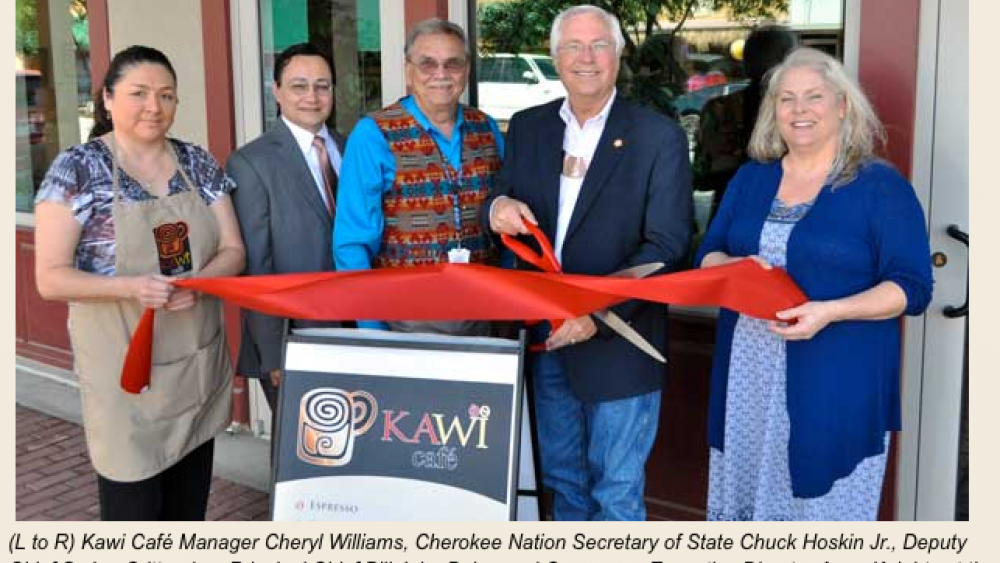 Cherokee Nation of Oklahoma, Kawi Cafe Ribbon Cutting Ceremony May 2014