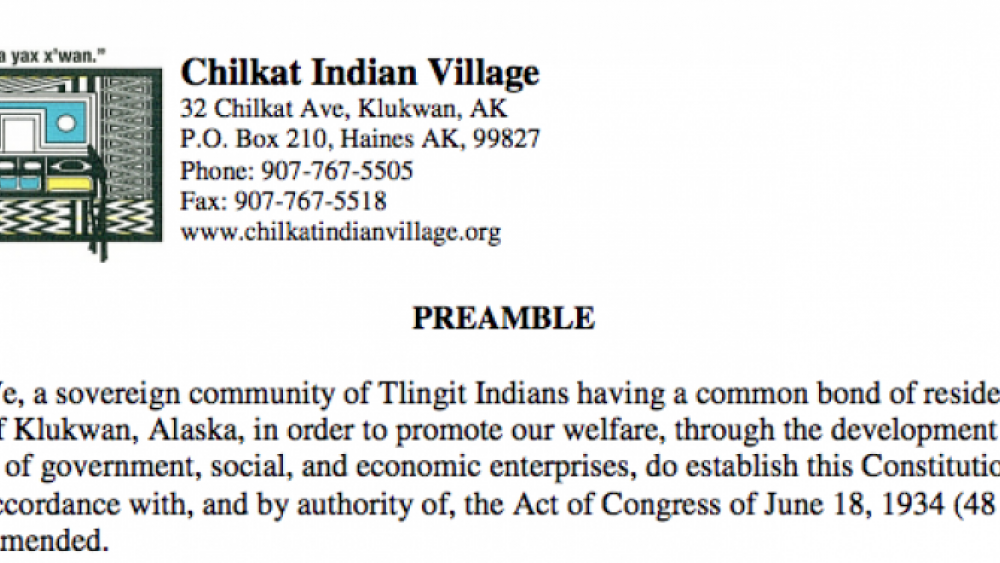 Chilkat Indian Village: Citizenship Excerpt