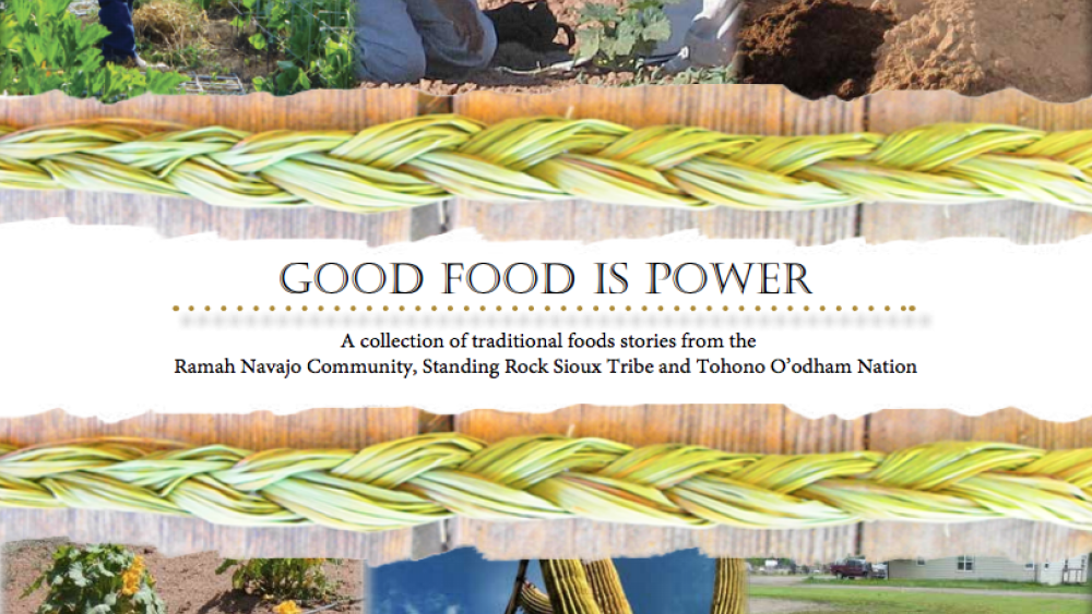 Good Food is Power: A collection of traditional foods stories from the Ramah Navajo Community, Standing Rock Sioux Tribe and Tohono O’odham Nation Good Food is Power: A collection of traditional foods stories from the Ramah Navajo Community, Standing Rock Sioux Tribe and Tohono O’odham Nation