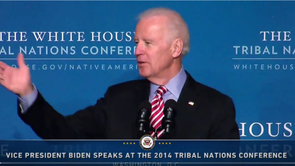 Vice President Biden Speaks at the 2014 White House Tribal Nations Conference