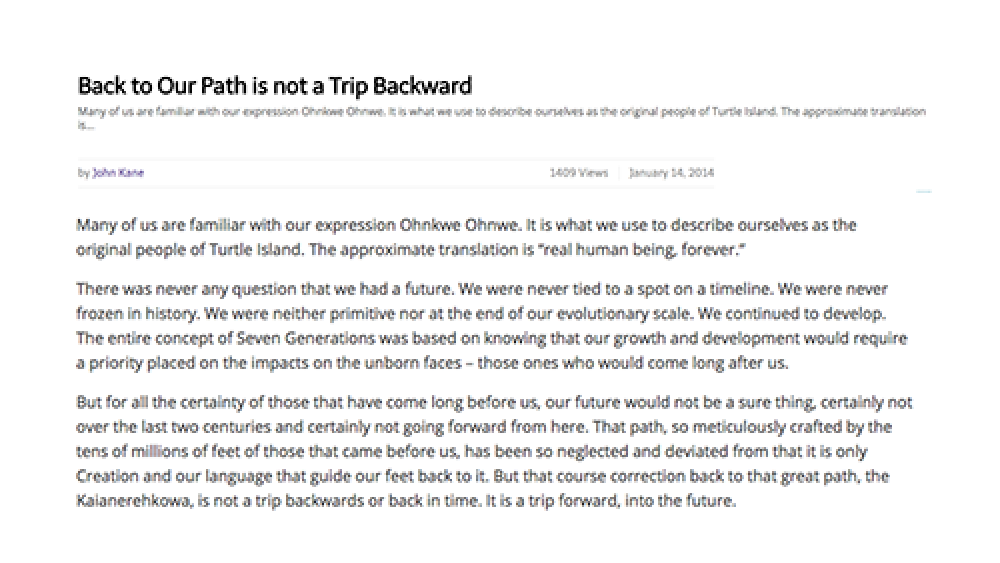 Back to Our Path is not a Trip Backward